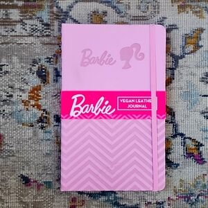 NWT, Barbie Pink Journal Diaries Notebook Drawing Pad Vegan Leather Secret Book